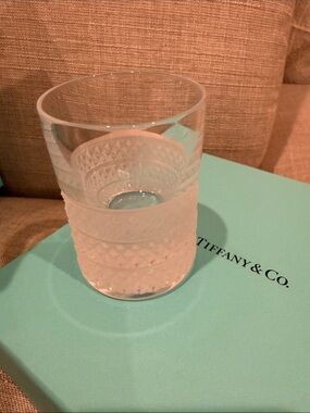 Tiffany & Co. Diamond cut crystal shot glassware